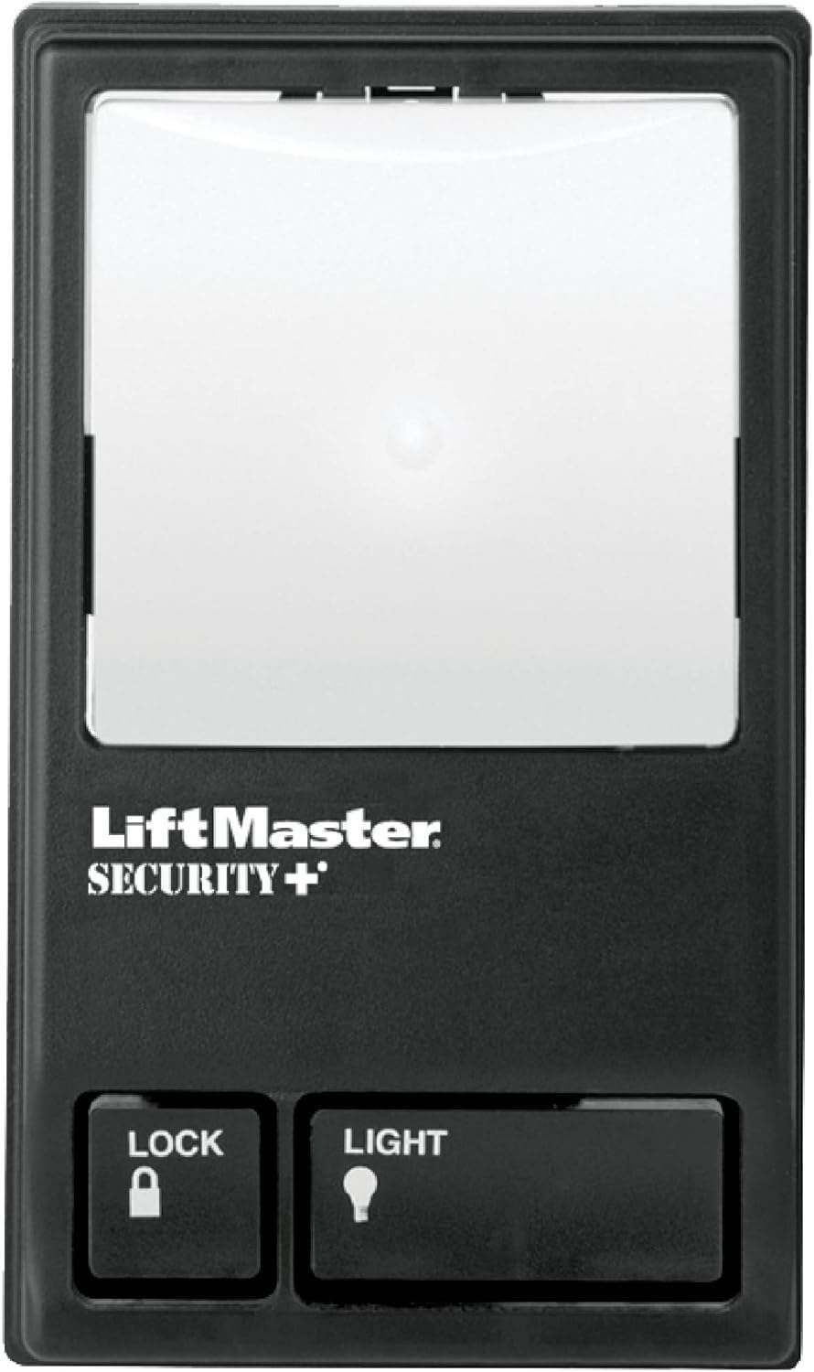 LiftMaster 78LM lighting control offers adjustable illumination for safer garage evenings.