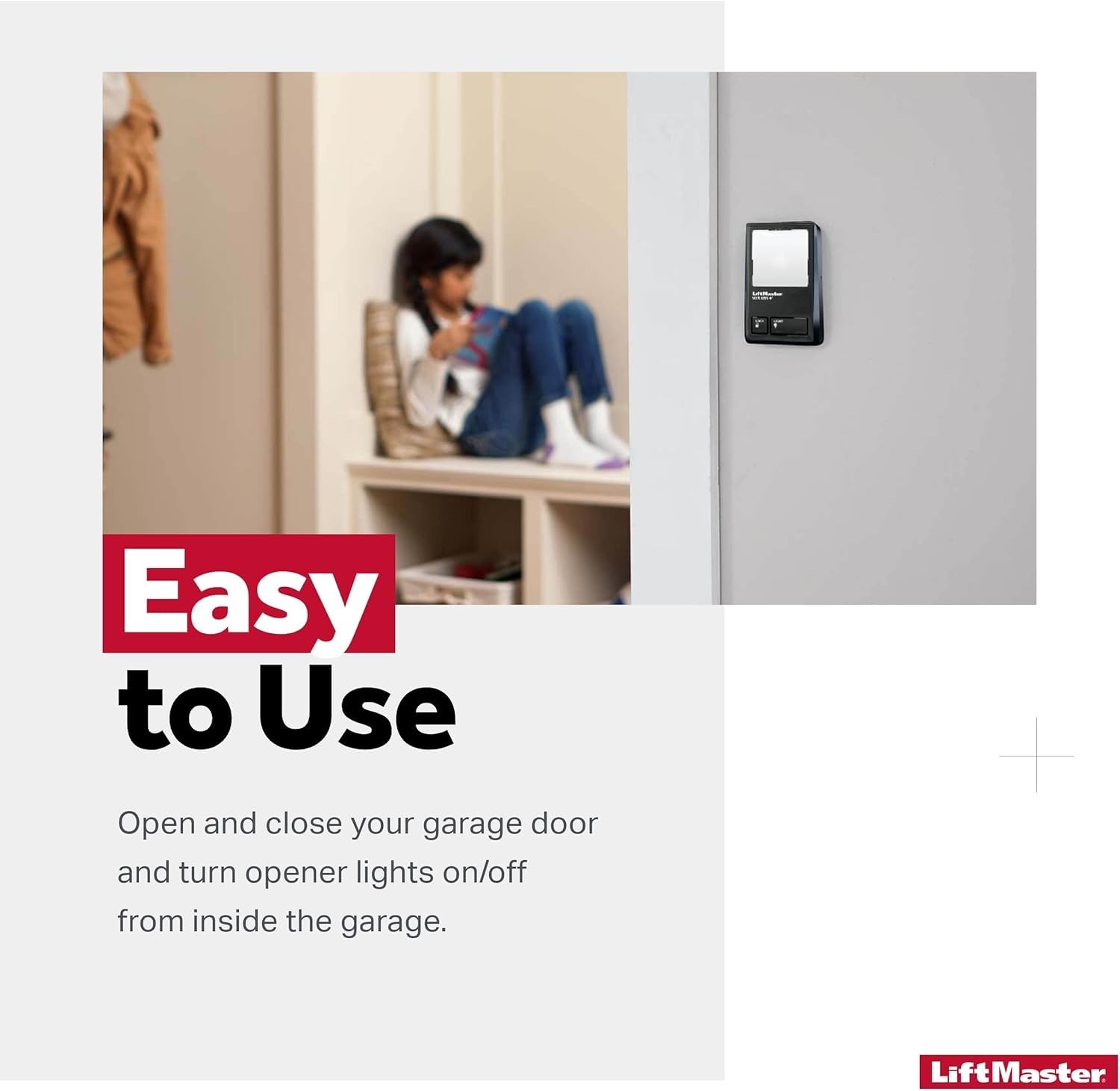 LiftMaster 78LM wired power setup provides stable operation without WiFi.