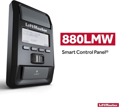 880LM motion detector activates garage lighting when movement is detected.