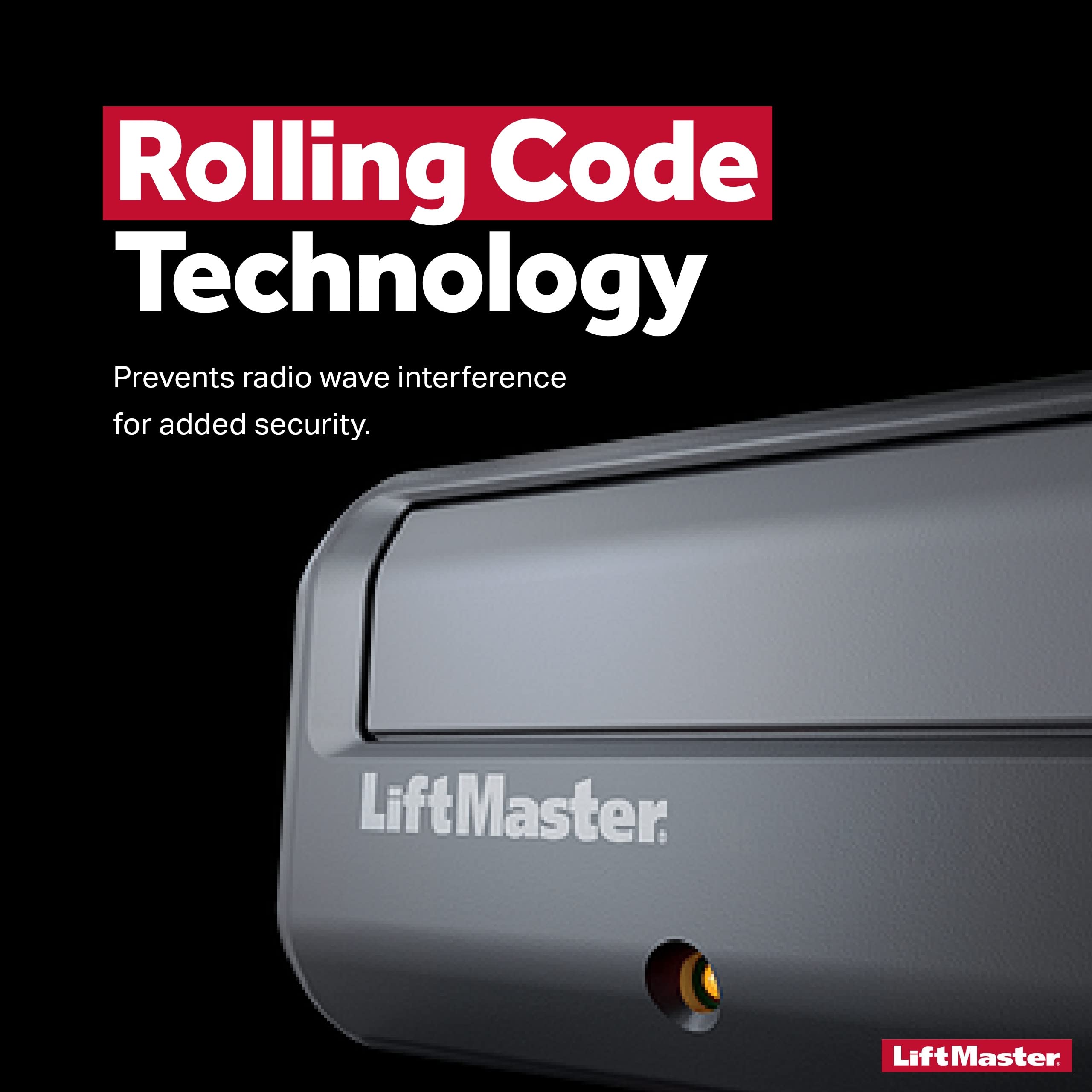 LiftMaster 891LM remote includes a 3V lithium battery.