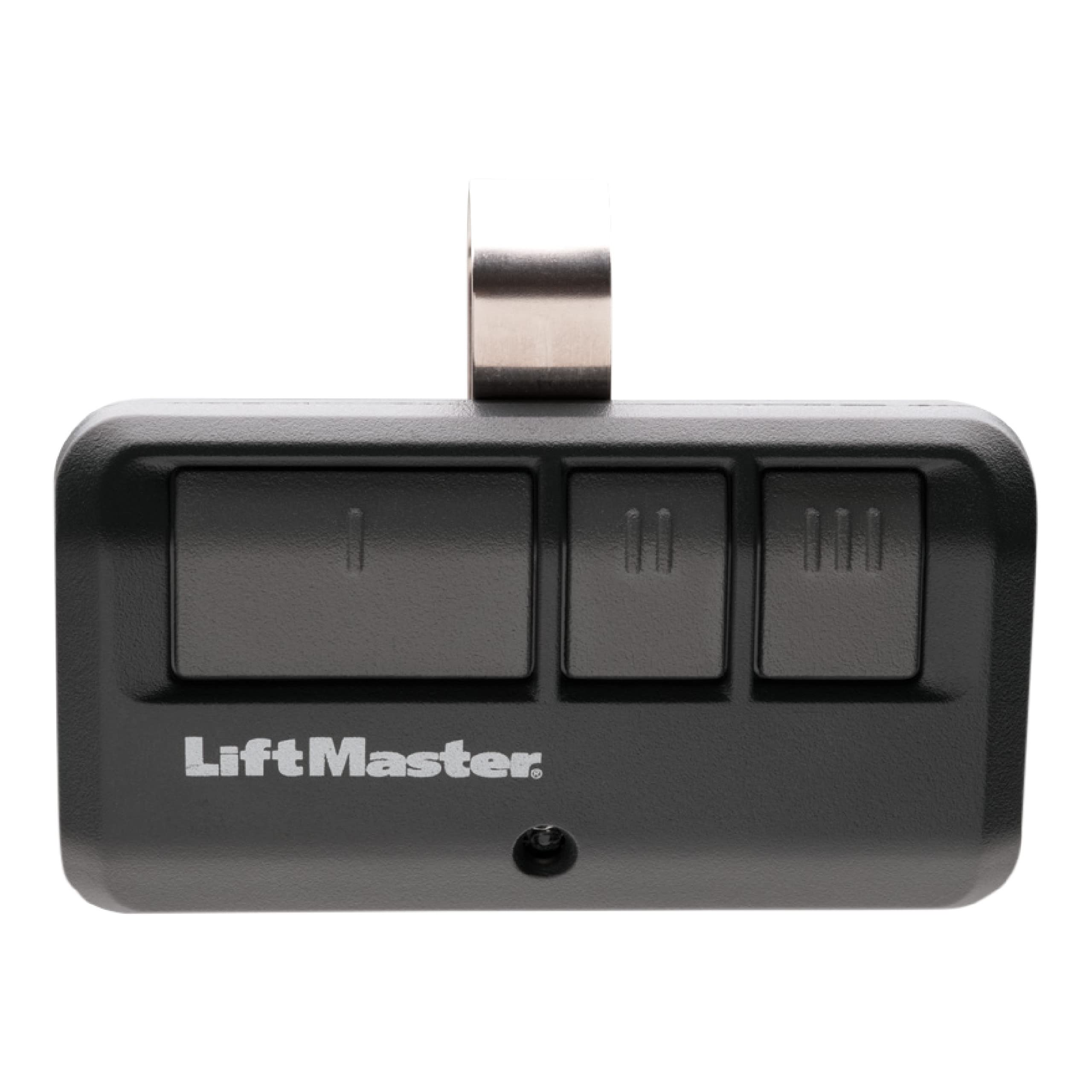 LiftMaster 893Max Security+ 2.0 remote front view with three-button layout.