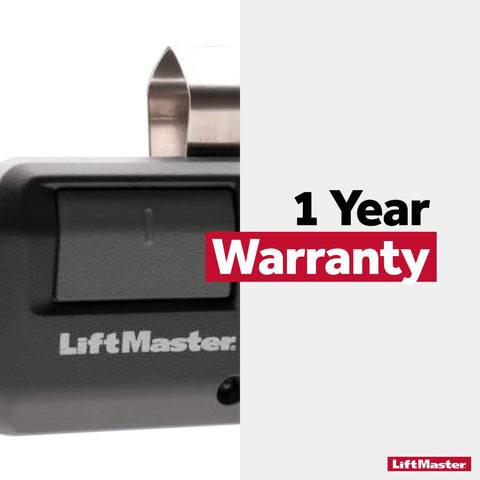 In-car use of LiftMaster 893Max Security+ 2.0 remote with visor clip.