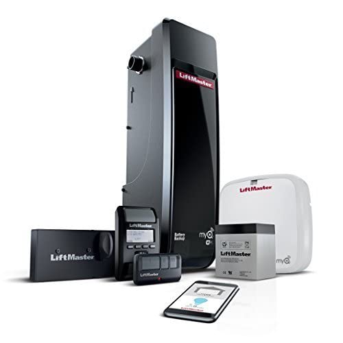LiftMaster Elite 8500W wall mount design shows space-saving setup for tidy garages.