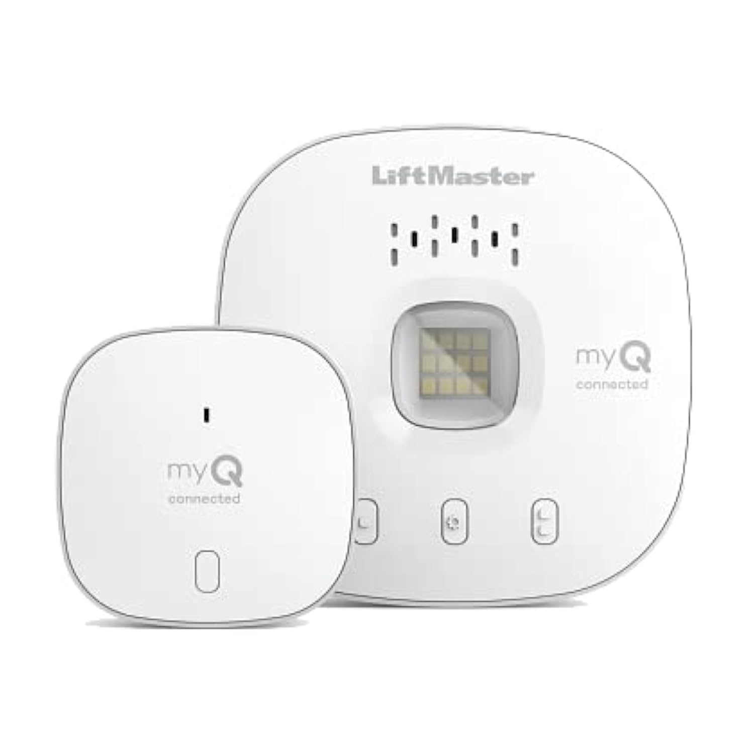 LiftMaster myQ hub control in white enables easy smartphone access to garage status