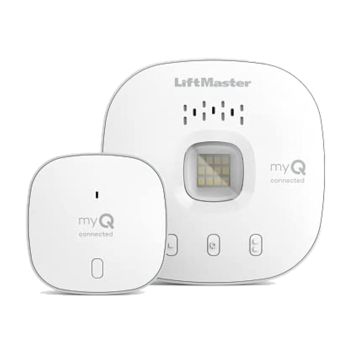 LiftMaster myQ hub control in white enables easy smartphone access to garage status