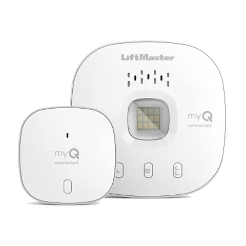 LiftMaster myQ hub control in white enables easy smartphone access to garage status