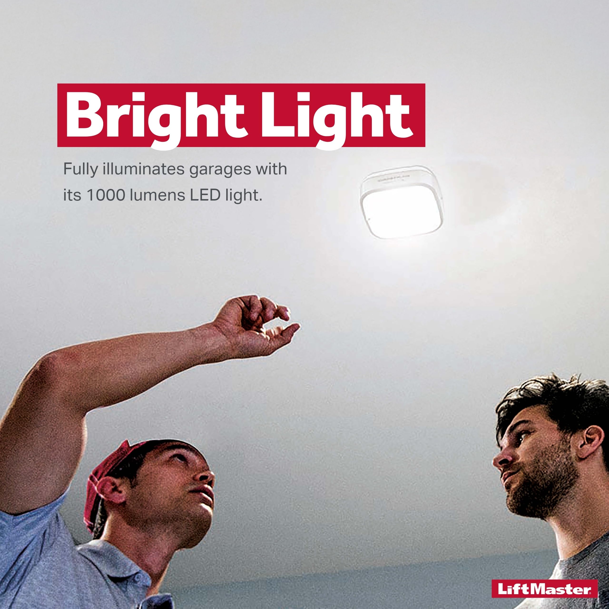 LiftMaster MyQ LED garage light motion sensor activates with movement.