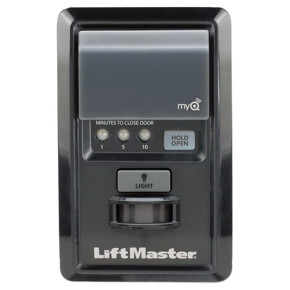LiftMaster MyQ wall control for garage opener 888LM enables remote access and hands-free lighting control