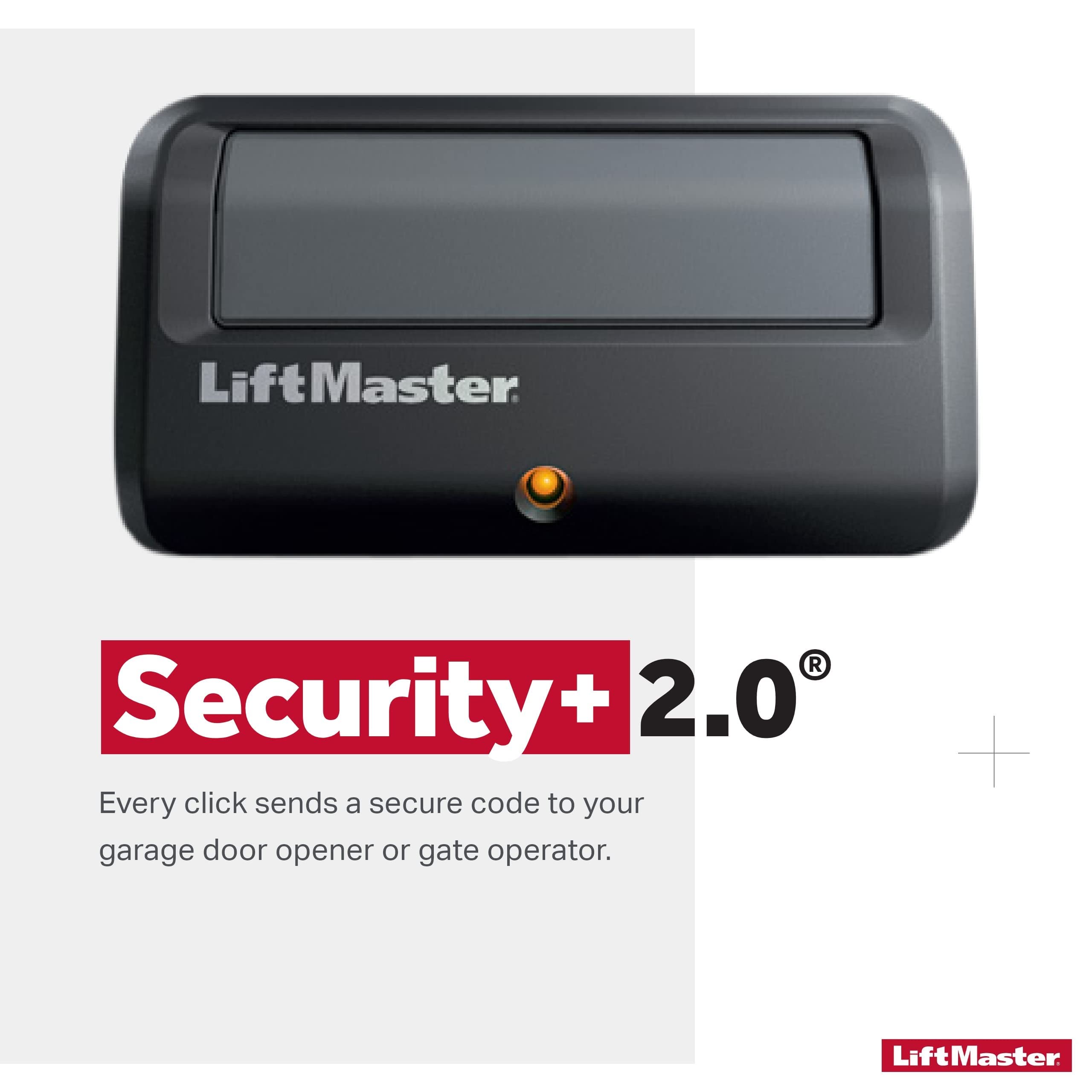 Security+ 2.0 technology helps reduce interference for reliable control.