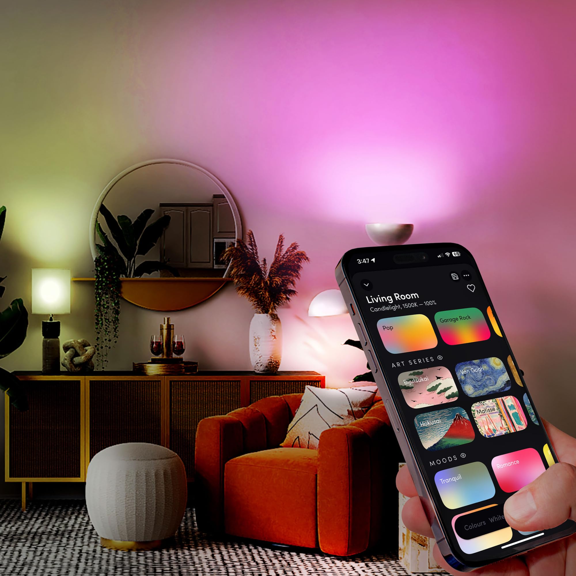 LIFX Color A21 cinema night mood for immersive viewing