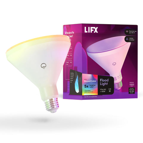 LIFX Color PAR38 used indoors and outdoors for versatile lighting