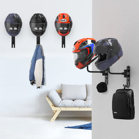 LIFXIZE helmet-display-showroom mounted on wall in a hallway setting.