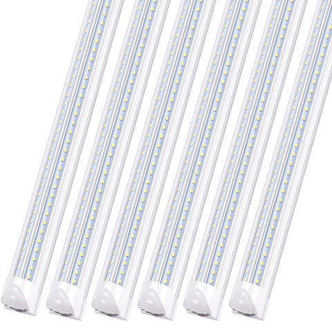 LIGHEART 8FT LED shop light with linkable connectors for scalable coverage in workspaces