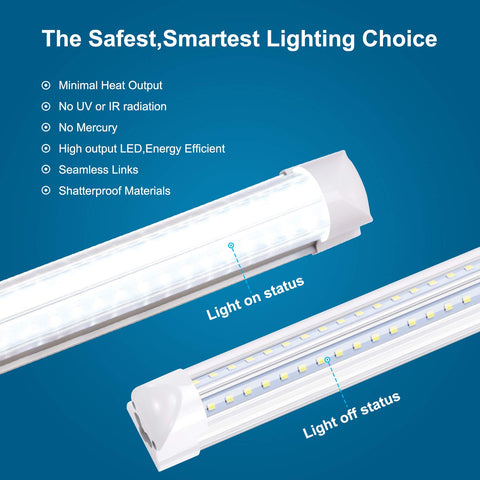 LIGHEART 8FT LED shop light backed by a 2 year warranty for peace of mind