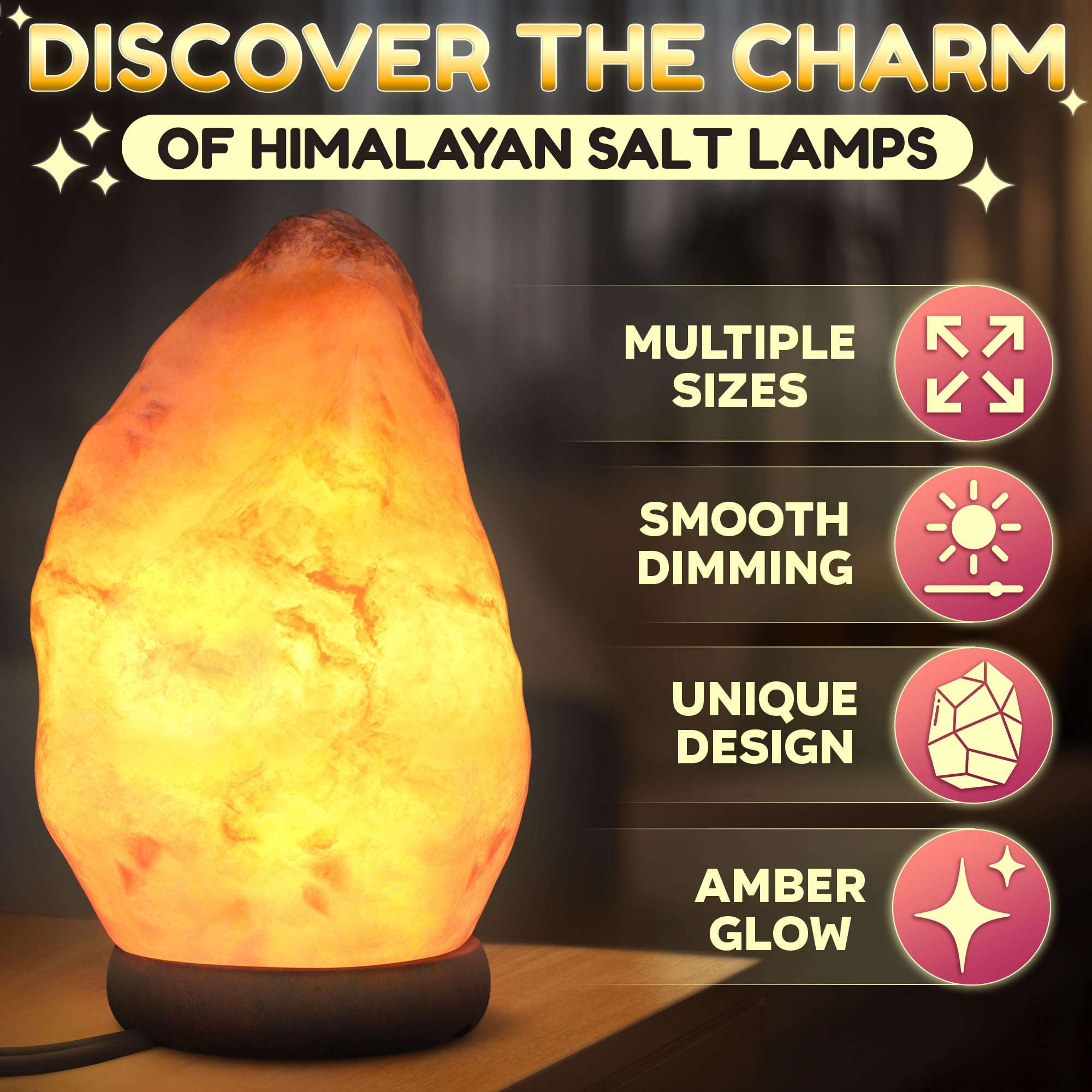 Light You five to seven inch lamp balanced for ambient glow in any space