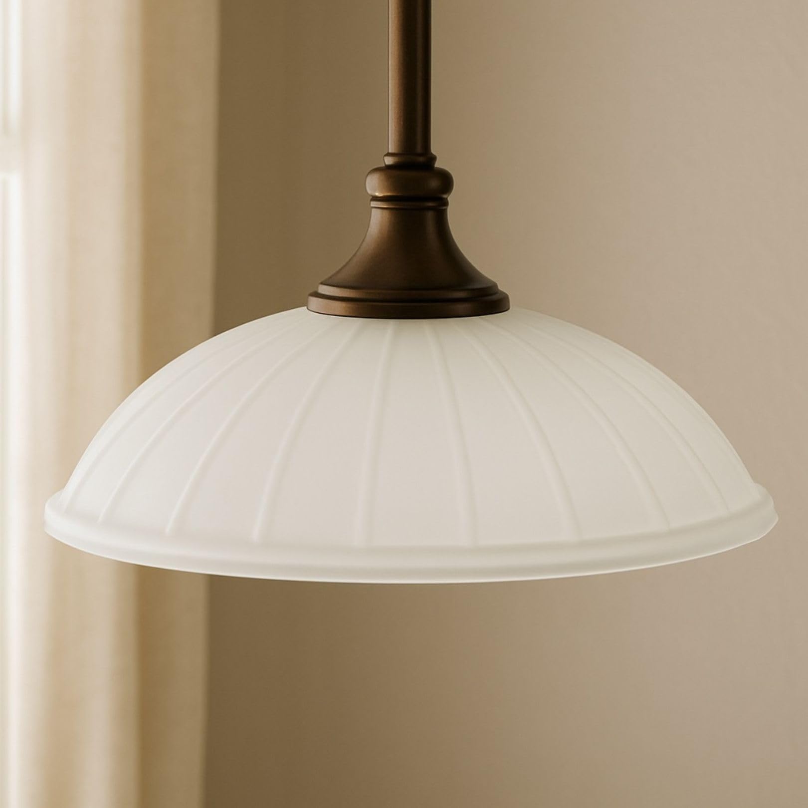 LIGHTACCENTS easy slip on shade with 1.65 inch center hole for quick install