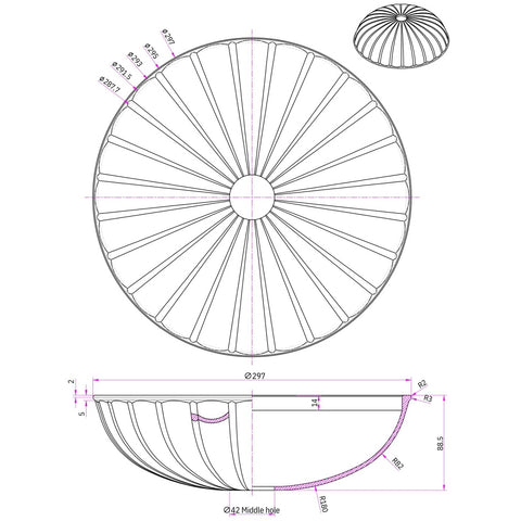 LIGHTACCENTS kitchen island lighting shade adds refined look