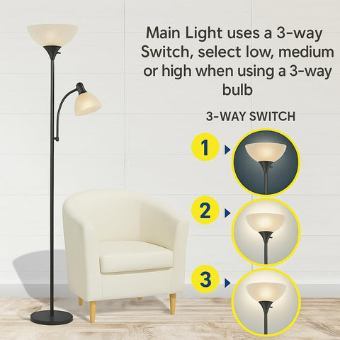 LightAccents Susan modern stand lamp complements living rooms with tall presence.