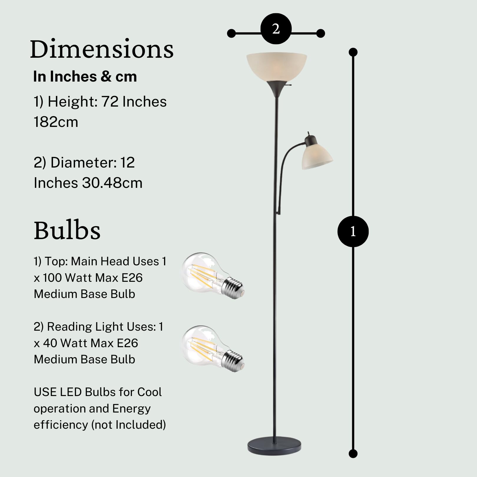 LightAccents Susan two-light design supports reading and relaxing in style.