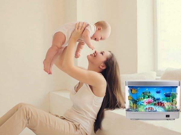 Lightahead Sensory Aquarium Lamp kids room display creates calming play ambiance