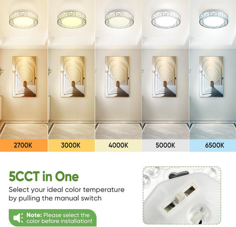 Lightania 5CCT switch enabling warm to cool lighting before installation.
