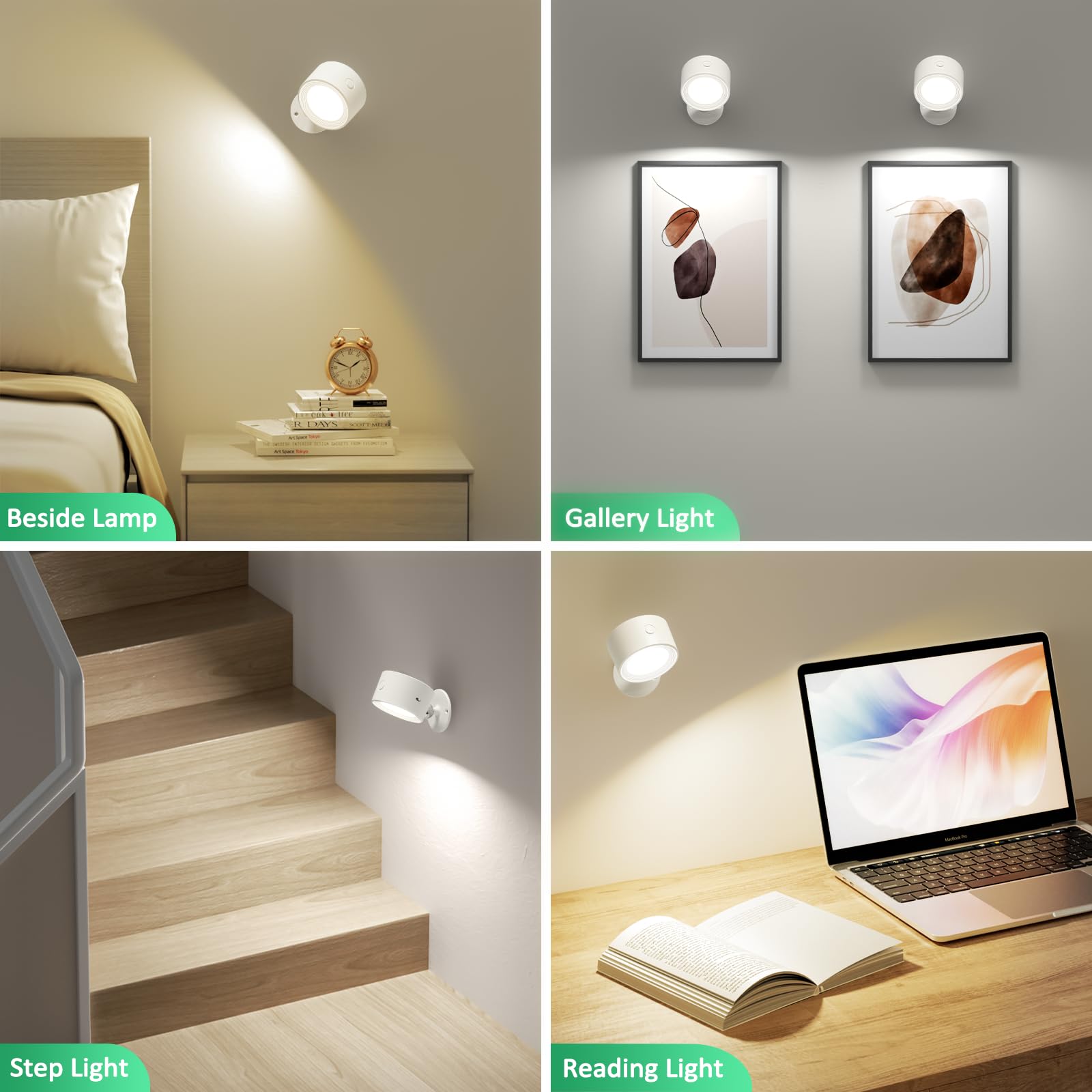 Lightbiz bedroom reading light for cozy ambience and practical tasks