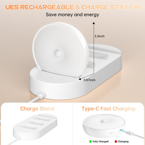 Lightbiz charging station powers puck lights efficiently and keeps space tidy