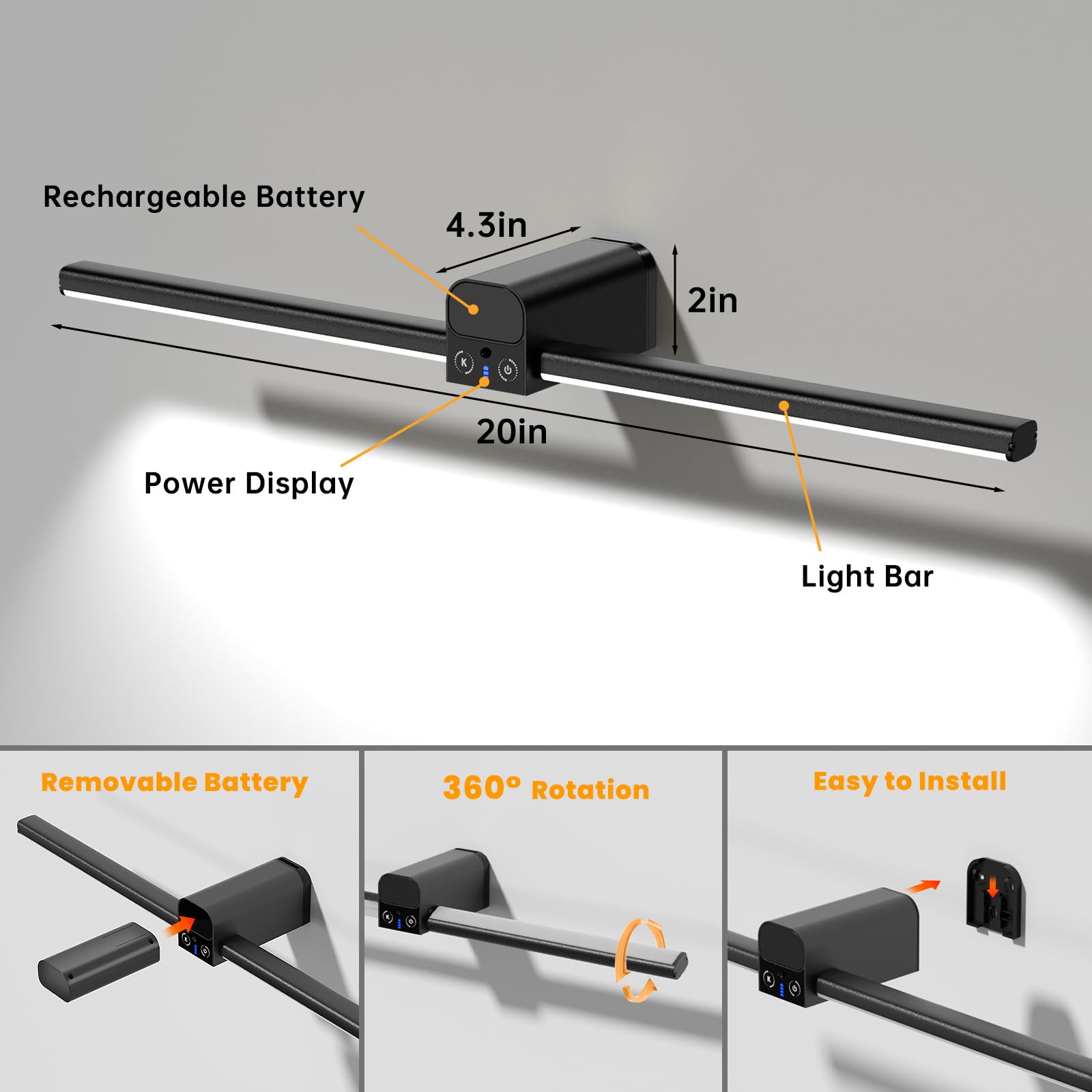 Lightbiz color temperature options provide warm to cool ambient lighting