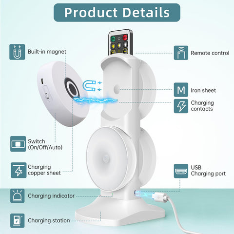 Lightbiz energy-saving LED puck lights with automatic shut-off