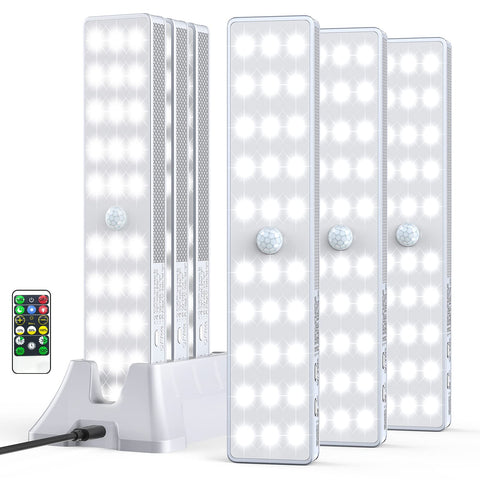 Lightbiz LED closet light with charge station showing convenient multi-device charging capability.