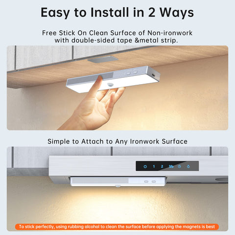 Lightbiz LED Closet Light night mode activates in darkness for safe nighttime lighting.