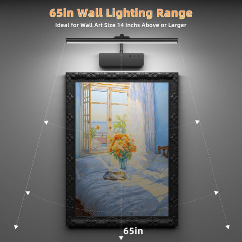 Lightbiz wall light controlled by remote for easy brightness changes
