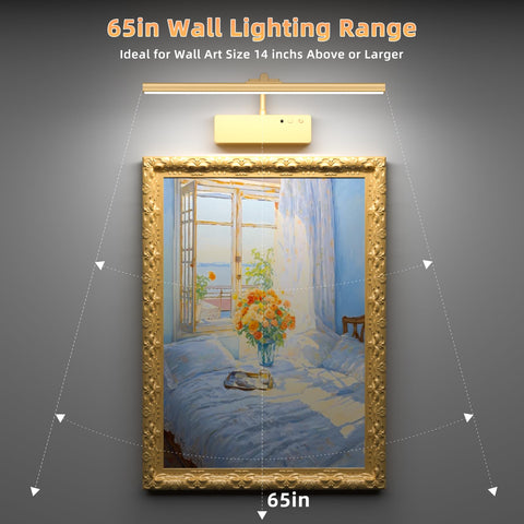 Lightbiz wall light is cordless with built-in 5400mAh battery.