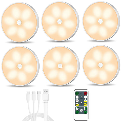 Lightbiz warm color LED closet light with motion sensor for night visibility
