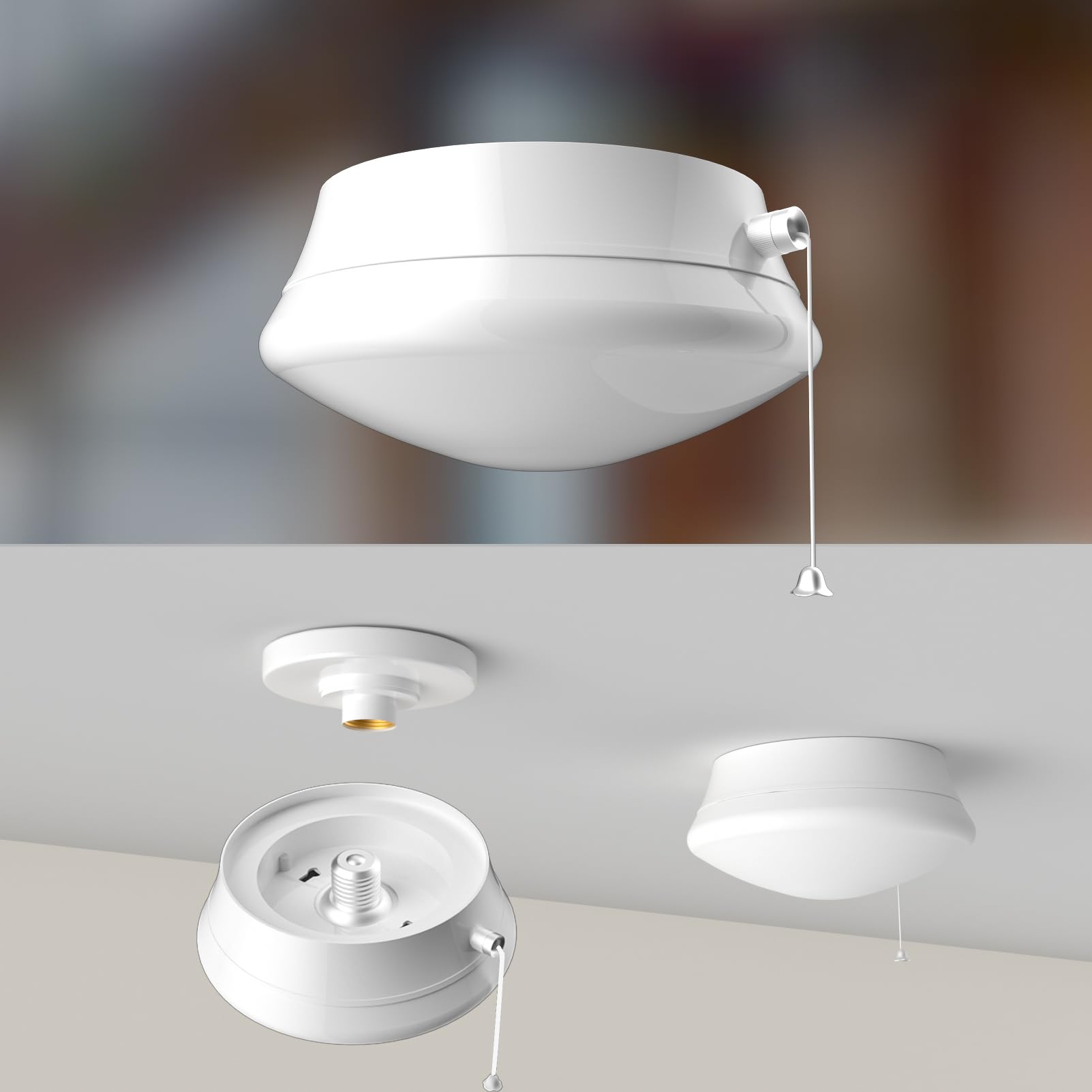 Lightdot 2-pack 7-inch LED ceiling light package showing compact flush mount design.
