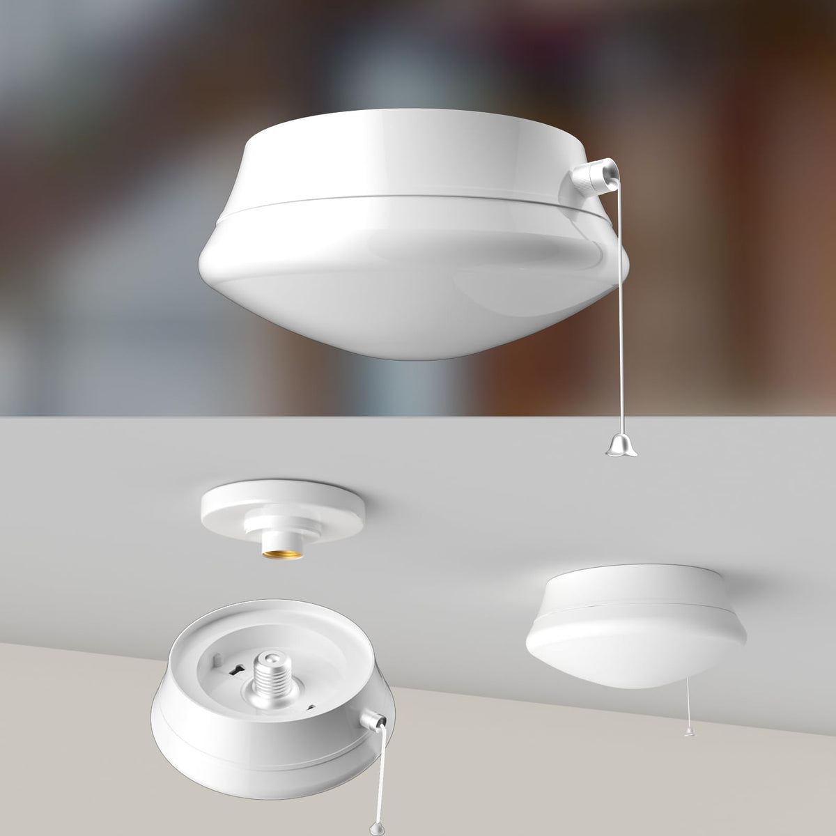 Lightdot 2-pack 7-inch LED ceiling light package showing compact flush mount design.