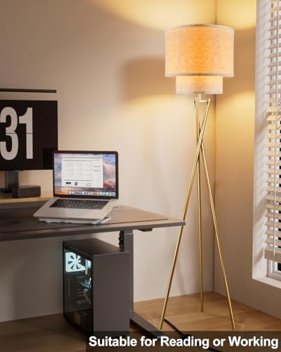Lightdot floor lamp positioned beside the sofa in a living room