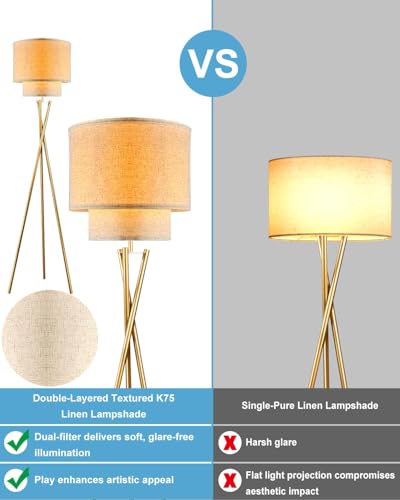 Lightdot stable tripod base keeps the lamp steady on carpet