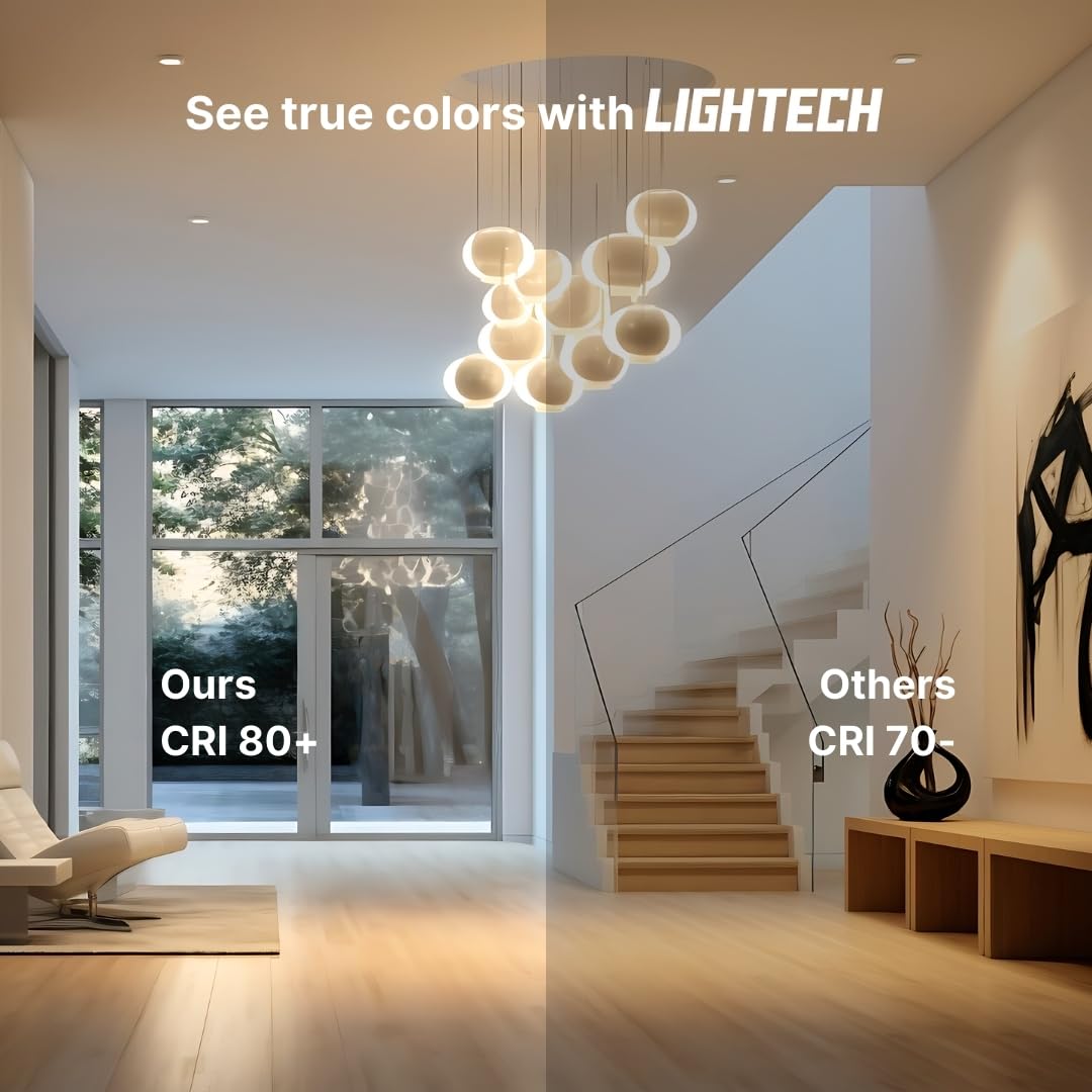 Lightech A19 LED bulbs 3000K warm white for a cozy living space