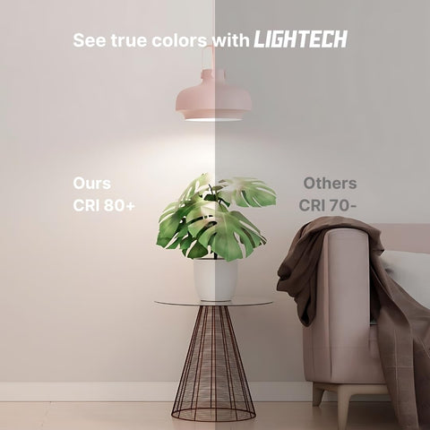 Lightech A19 LED bulbs daylight 5000K enhances reading and mornings