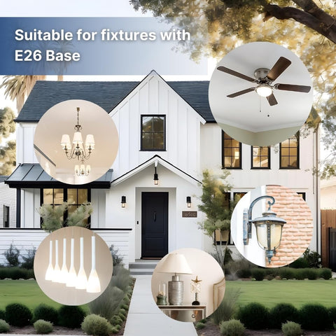 Lightech A19 LED bulbs create a warm living room ambiance