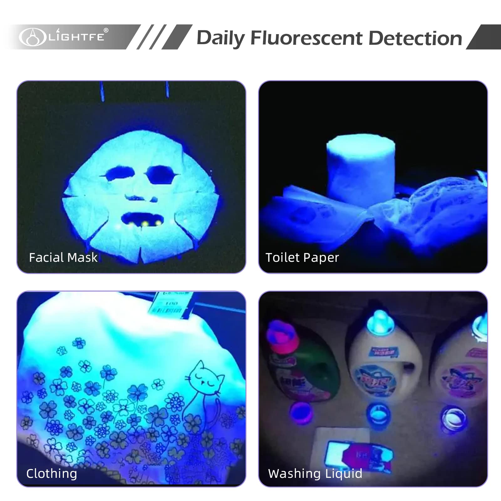 Lightfe UV flashlight supports glue curing, mineral detection, and jewelry checks
