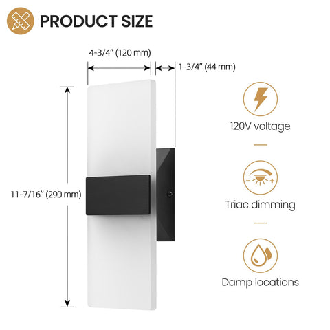 LightFuze damp-location rated sconce suitable for moisture-prone spaces