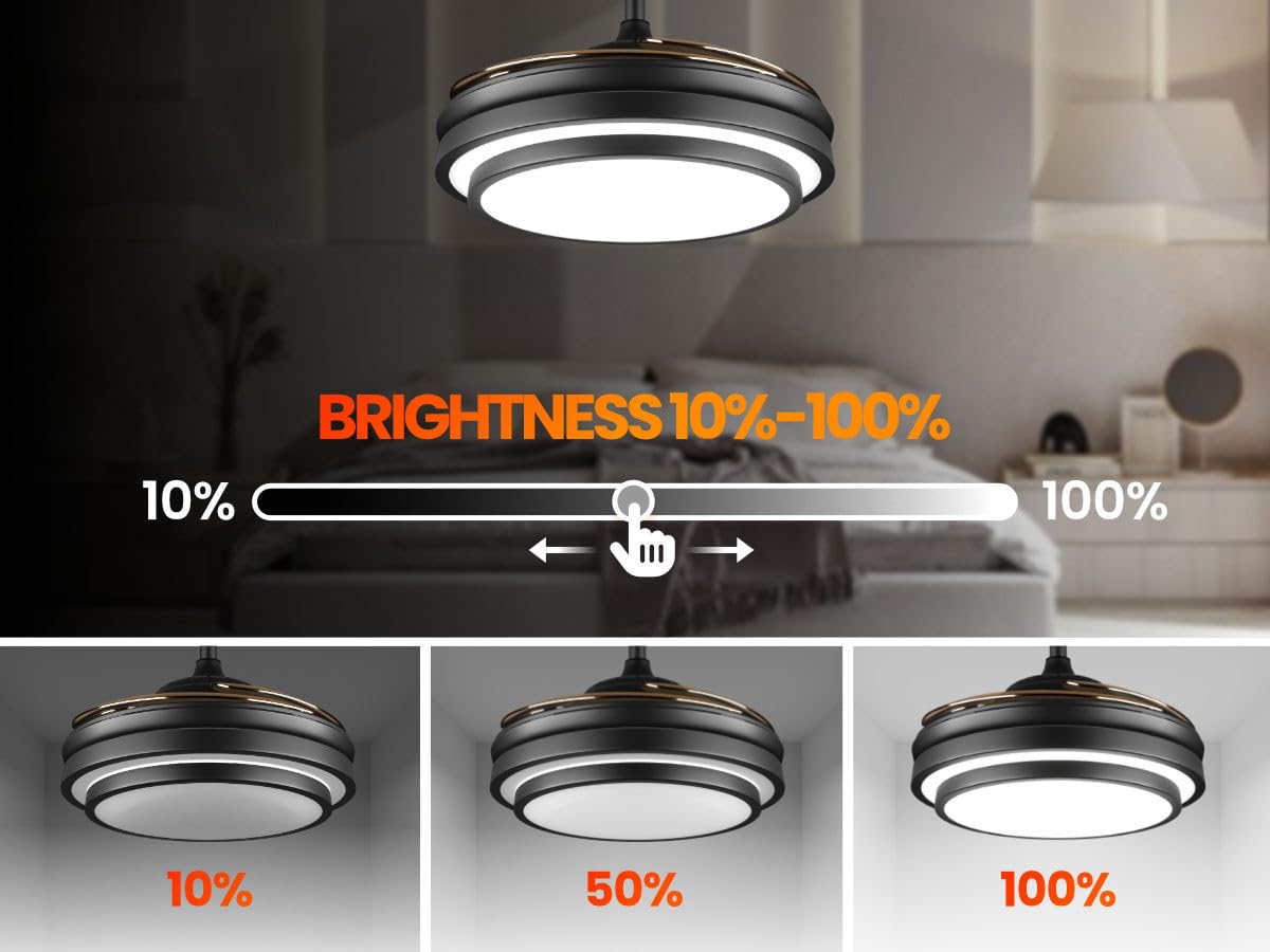 Lightimes forward and reverse function supports seasonal comfort in any room.