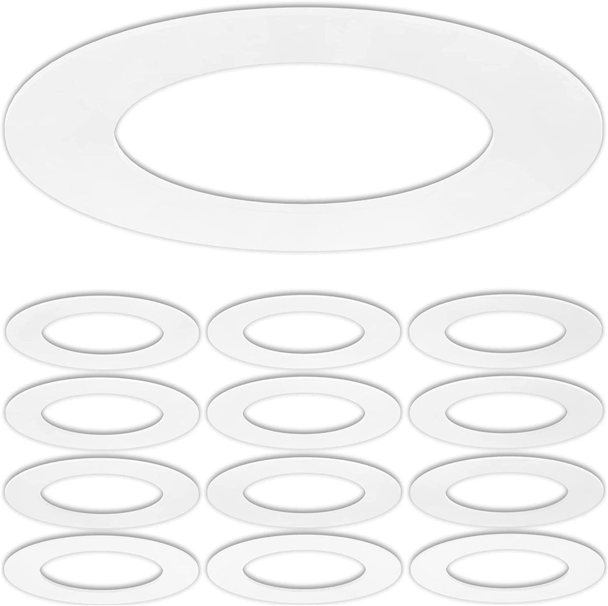 Lighting Labs goof trim ring 12-pack in matte white for quick ceiling updates