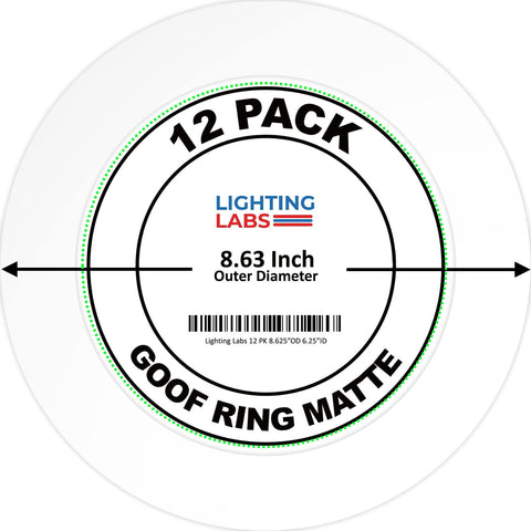 Lighting Labs trim ring with 8.6 inch outer diameter finishes recessed lighting neatly.