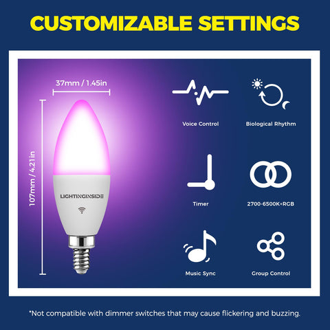 Lightinginside E12 no-hub-required installation suitable for quick setup.