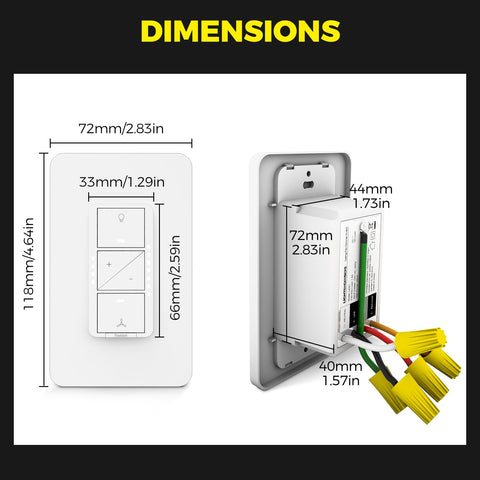 Lightinginside schedule timer feature for hands-free automation.