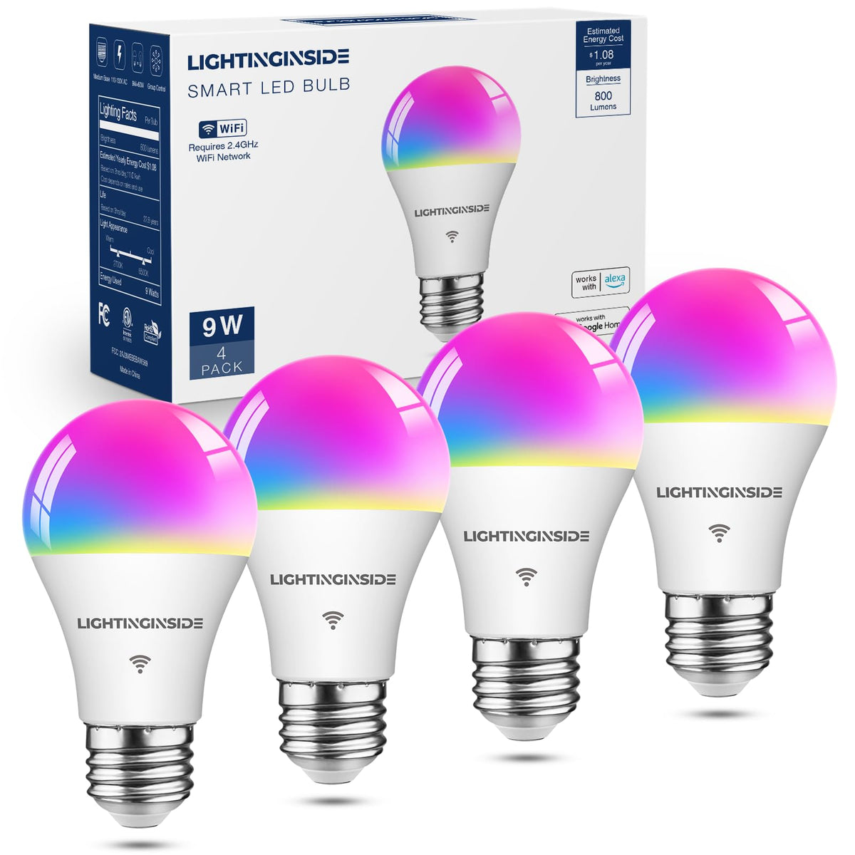 Lightinginside smart bulb no hub setup for quick room lighting