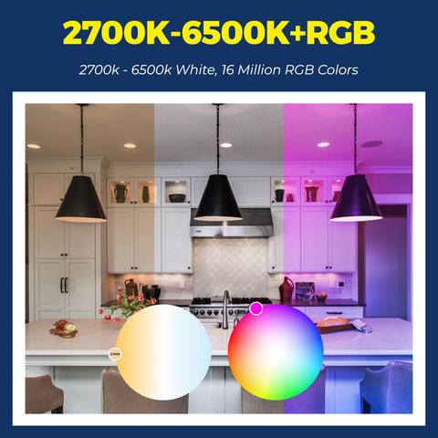 Lightinginside smart bulbs connected via WiFi and Bluetooth for flexible local control
